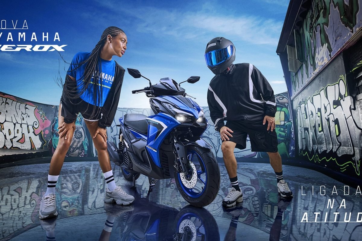 Yamaha lança Aerox ABS Connected, unindo design esportivo e tecnologia de ponta para as cidades