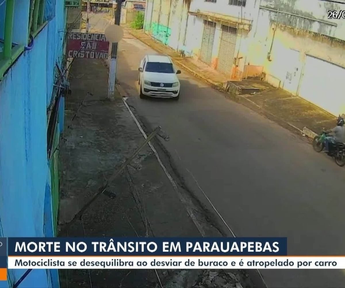 Motociclista morre após desviar de buraco e ser atingido por caminhonete em Parauapebas