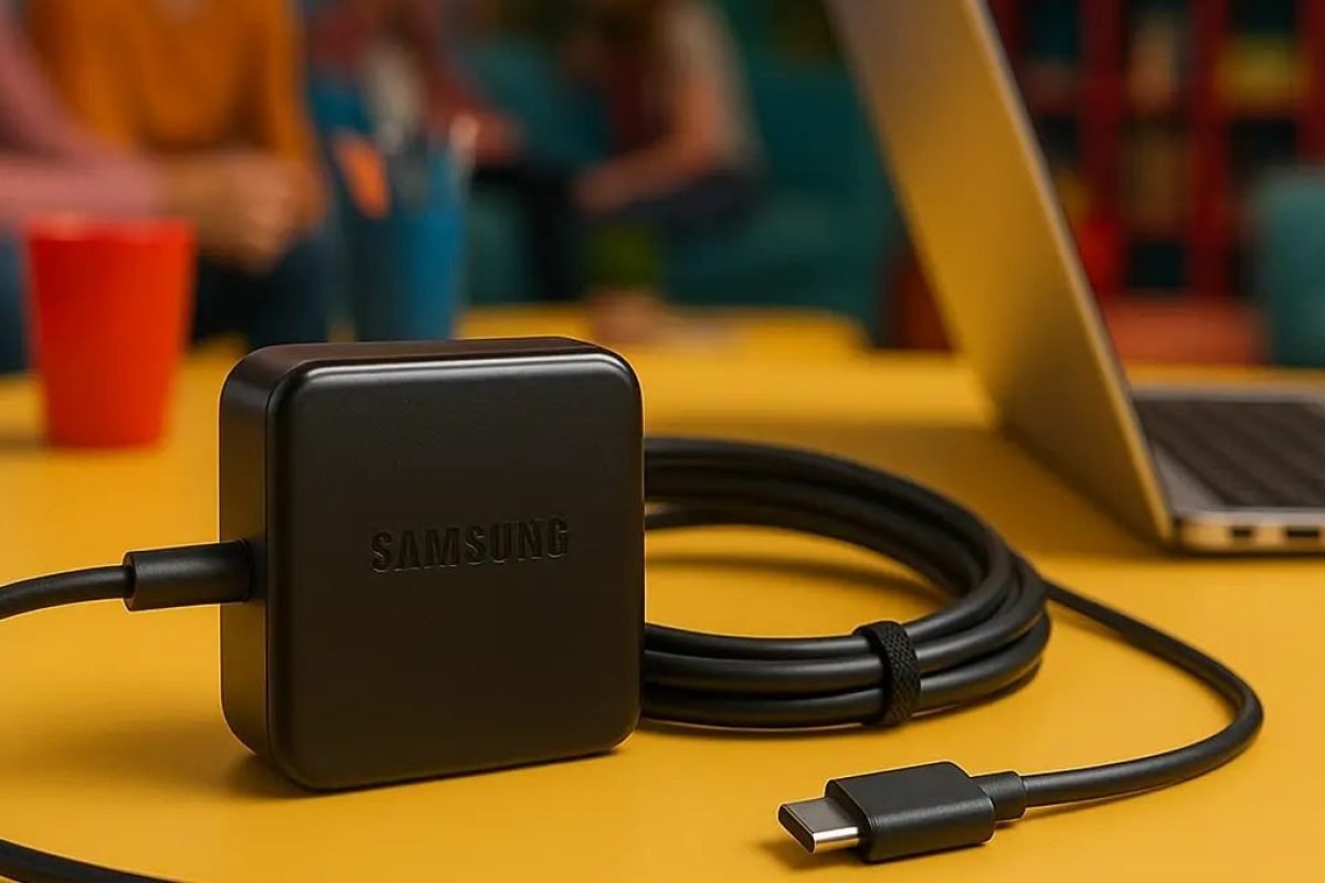 Receba ofertas e cupons direto no seu celular com o nosso canal do WhatsApp Modelos mais potentes conseguem carregar tanto celulares quanto notebooks Galaxy com excelência Samsung/