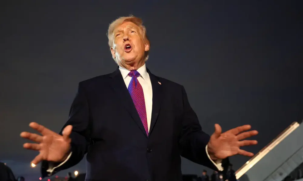 Donald Trump faz pronunciamento sobre a guerra no Oriente Médio