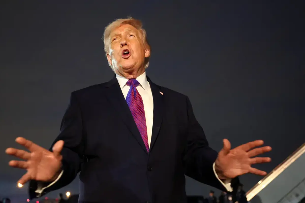 Donald Trump faz pronunciamento sobre a guerra no Oriente Médio