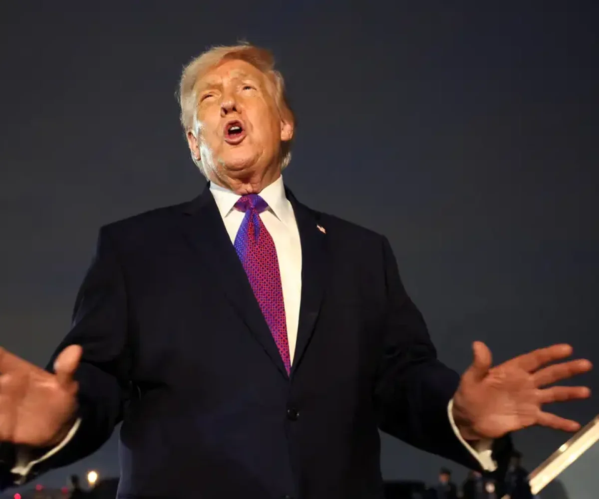 Donald Trump faz pronunciamento sobre a guerra no Oriente Médio