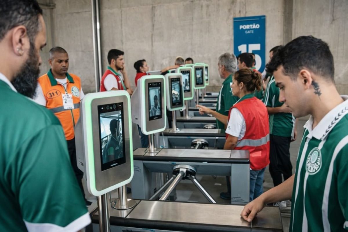 meio da biometria facial. Sem necessidade de apresentar um tíquete na entrada, o