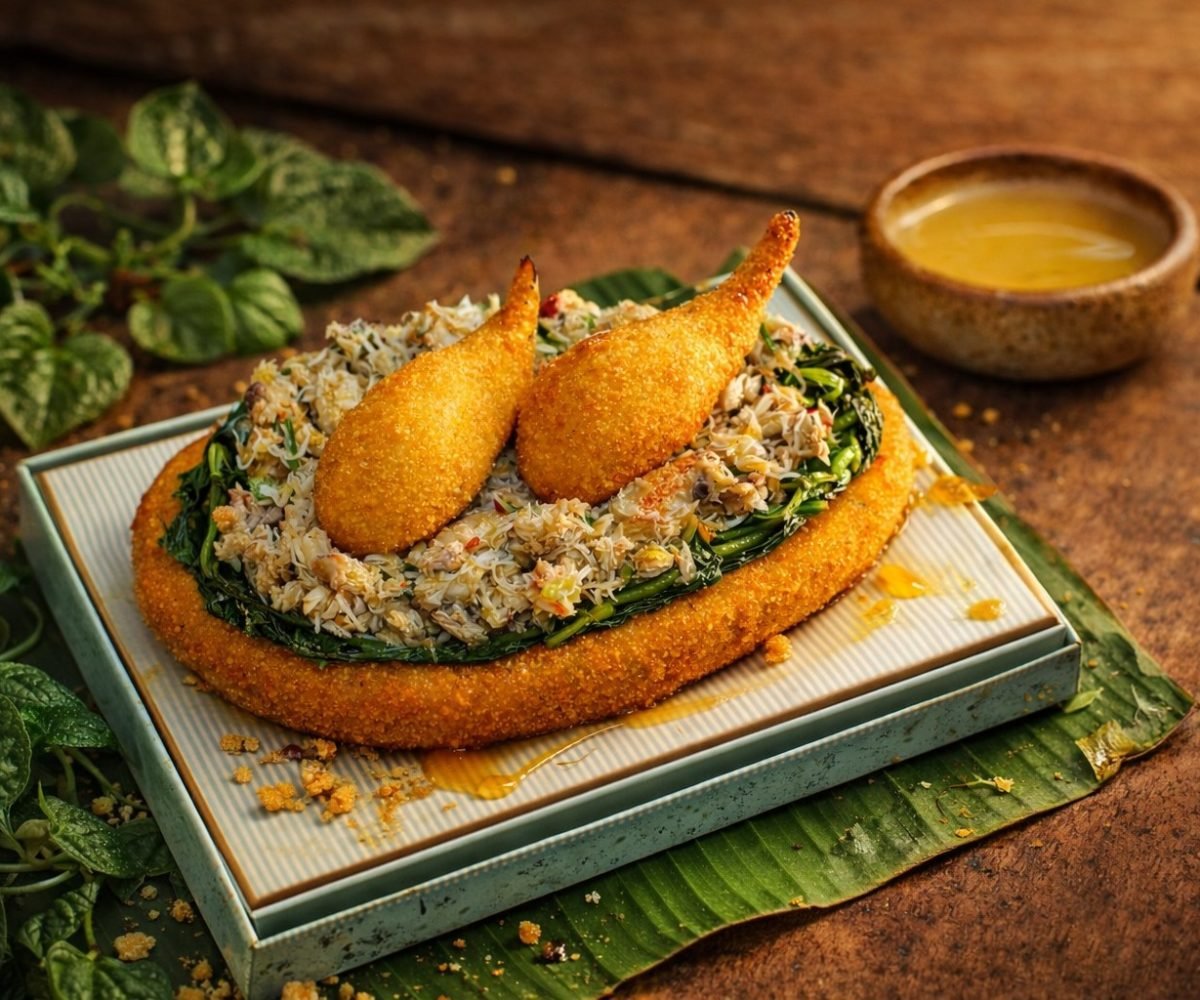 ciona a experiência sensorial característica da culinária local. “Nada foi pensa