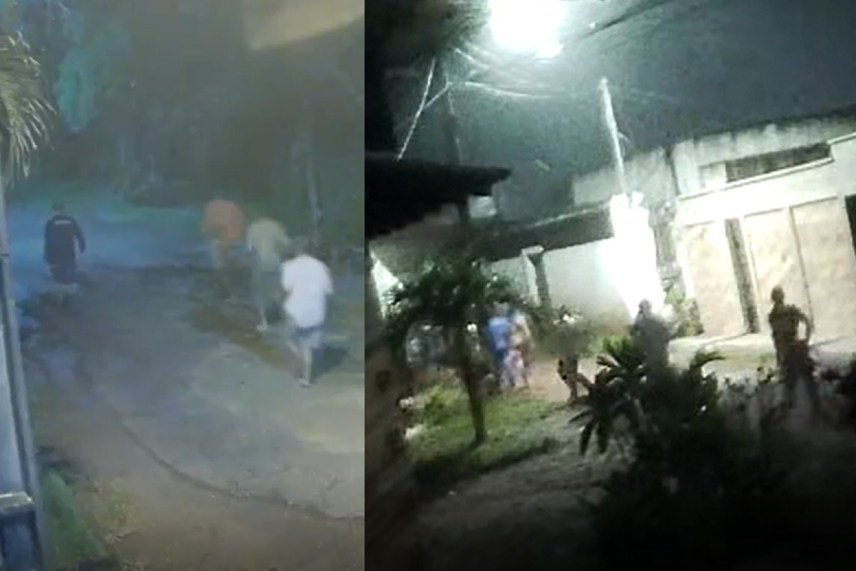 ruas próximas ao presídio e, em outros momentos, chegam a correr, possivelmente