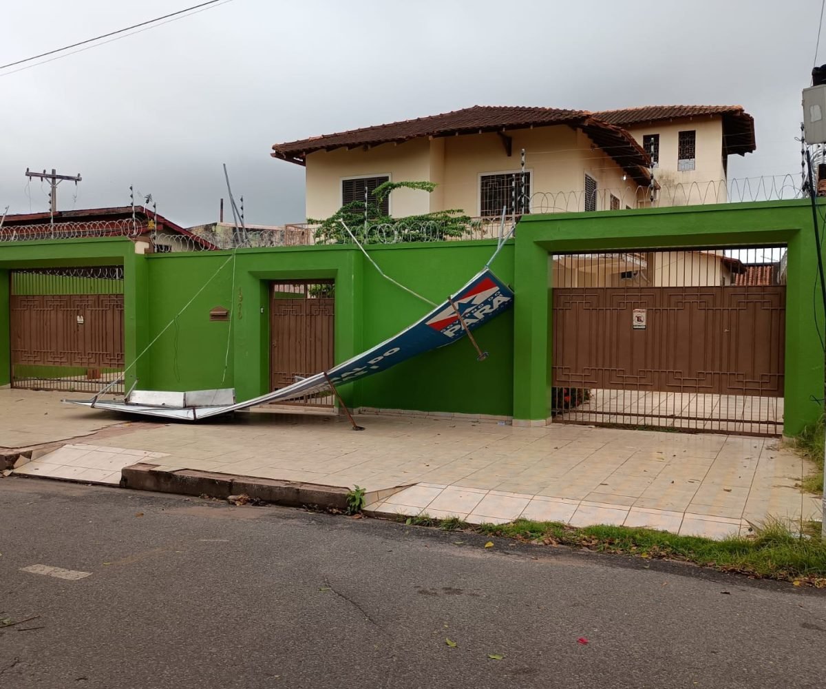 Vendaval e chuvas fortes causam estragos e transtornos em Santarém