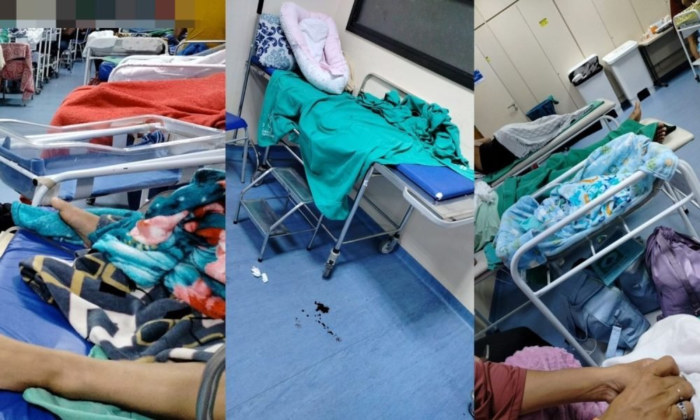 horas, e até dias, em macas improvisadas, sem previsão de transferência para lei