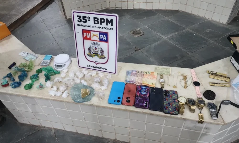 tráfico de drogas em Santarém, no oeste do Pará. O caso aconteceu na quarta (8)