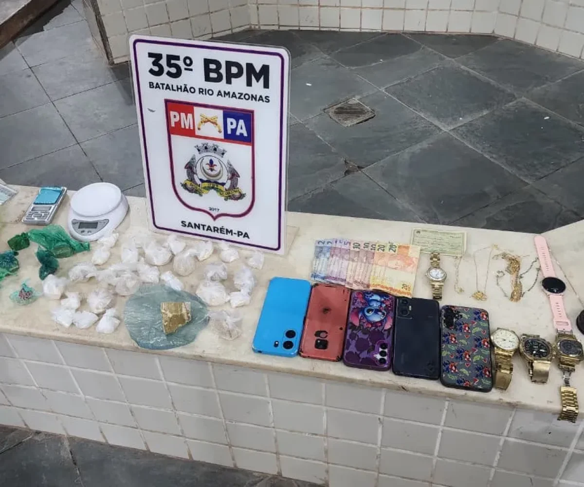 tráfico de drogas em Santarém, no oeste do Pará. O caso aconteceu na quarta (8)