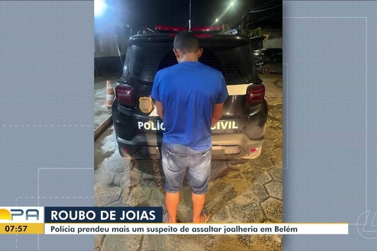 Polícia prende suspeito de participação em roubo a joalheria em Belém