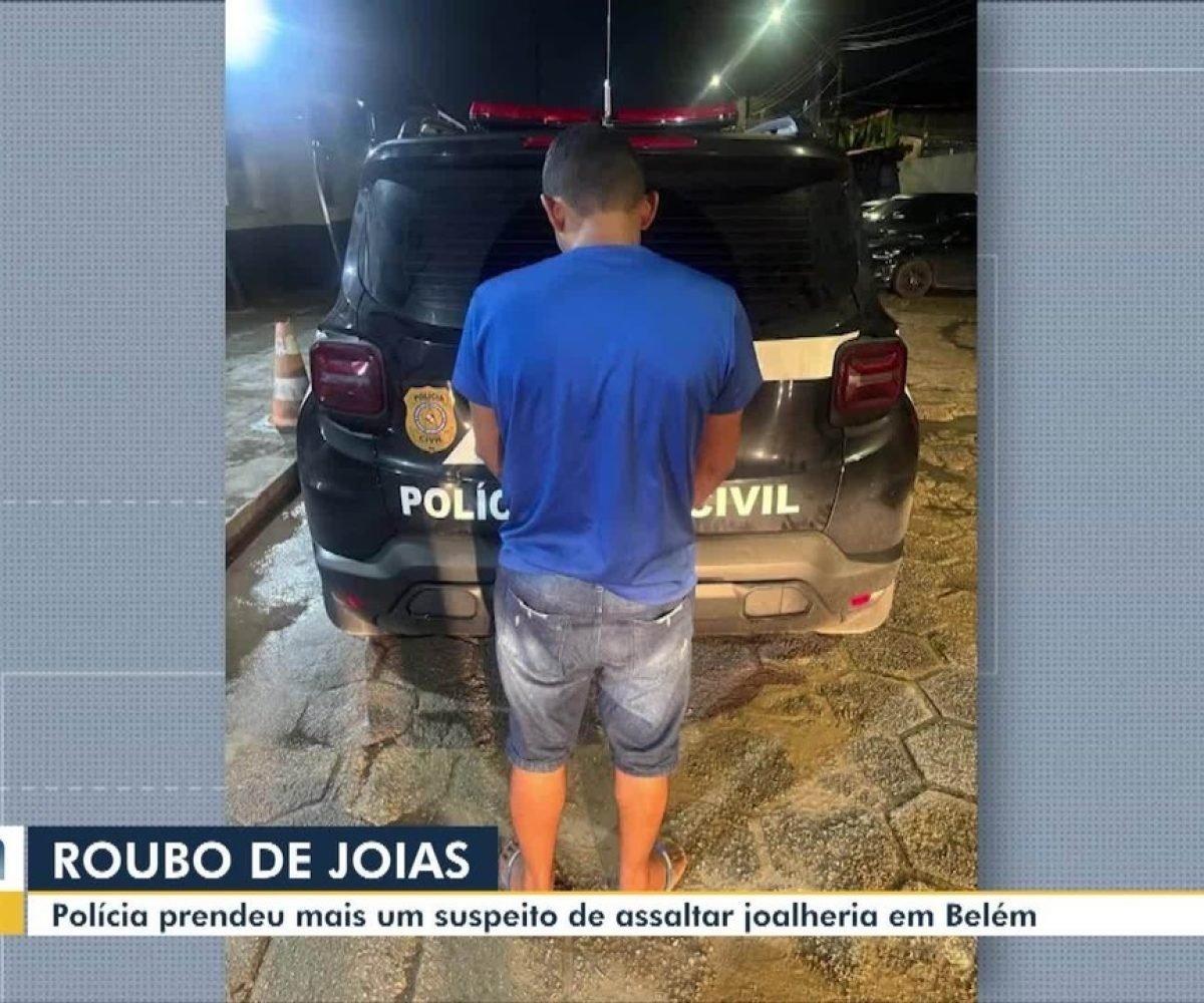 Polícia prende suspeito de participação em roubo a joalheria em Belém