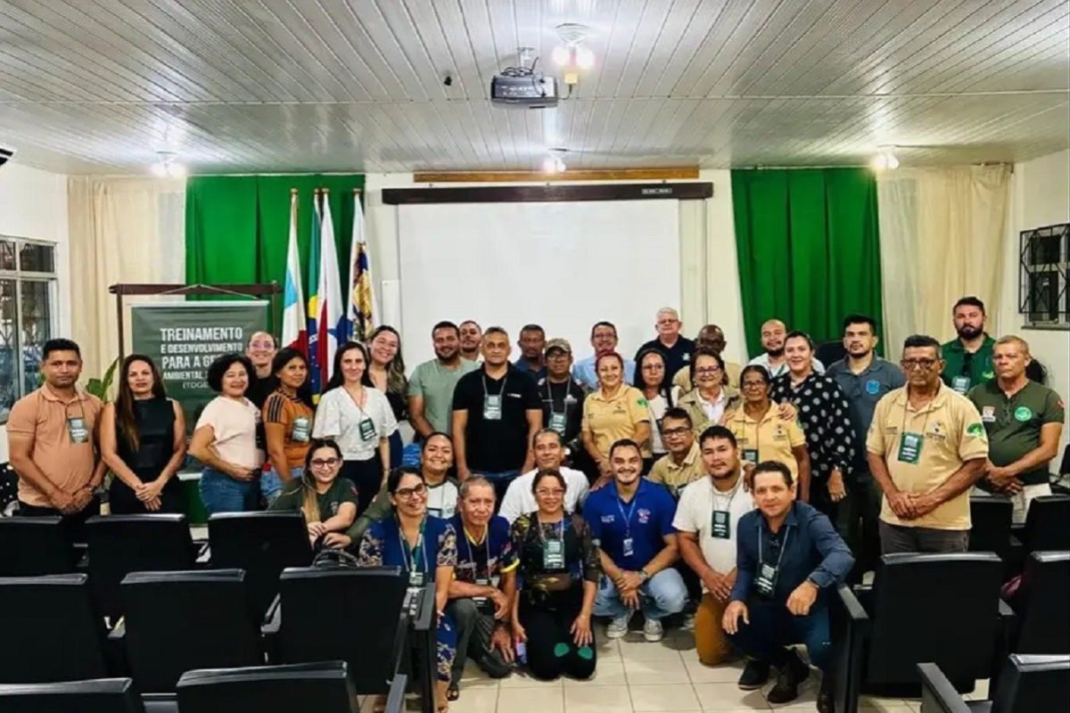 Conselheiros ambientais dos municípios do Baixo Amazonas presentes na capacitação promovida pela Semas Ascom Semas/Divulgação