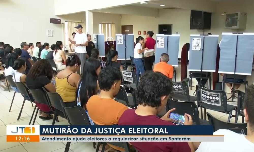 Quem precisa regularizar o título de eleitor tem uma nova oportunidade neste sábado e domingo aqui em Santarém Reprodução/TV Tapaj