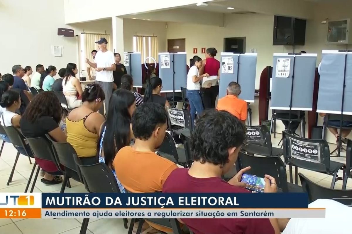 Quem precisa regularizar o título de eleitor tem uma nova oportunidade neste sábado e domingo aqui em Santarém Reprodução/TV Tapaj