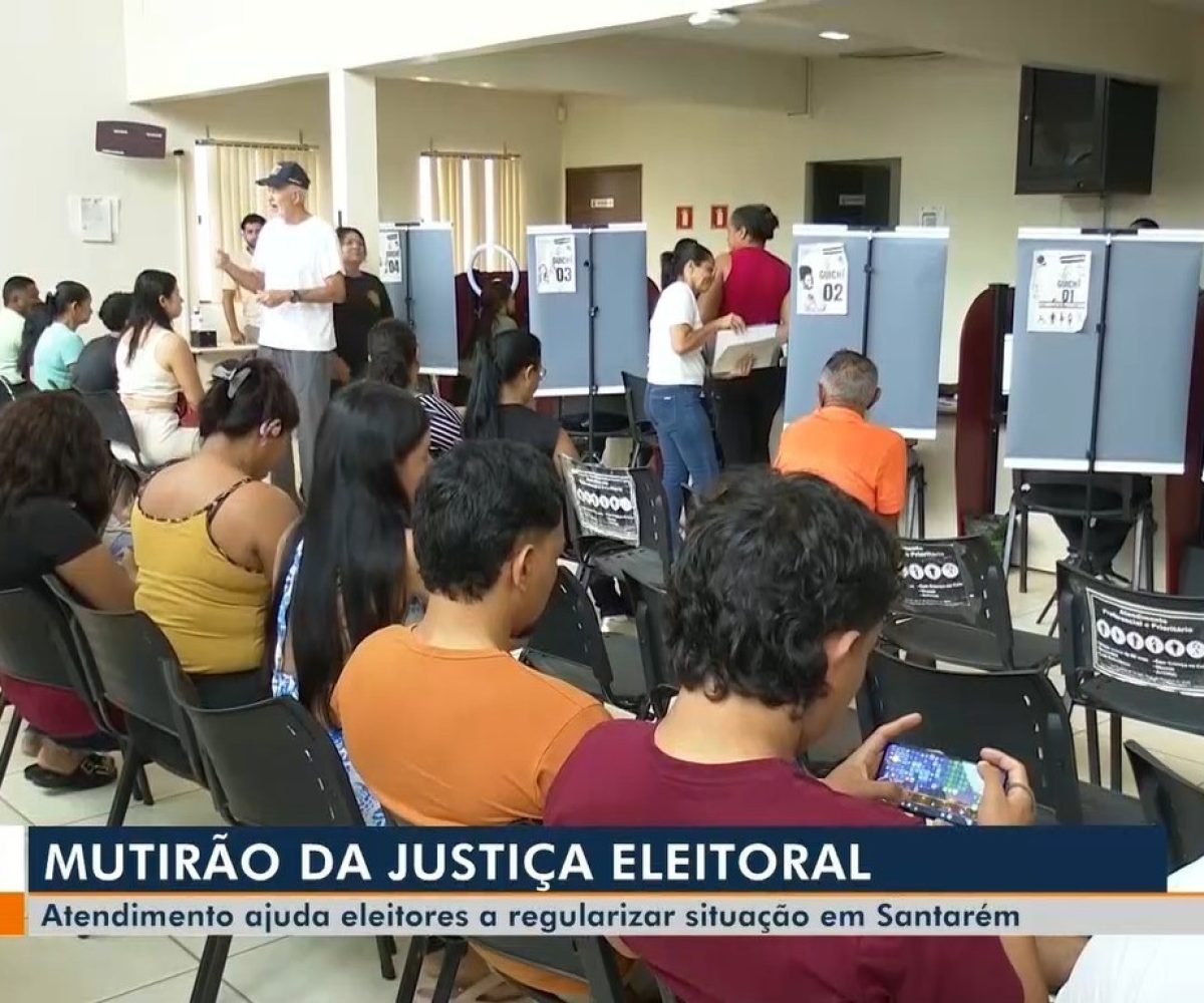 Quem precisa regularizar o título de eleitor tem uma nova oportunidade neste sábado e domingo aqui em Santarém Reprodução/TV Tapaj