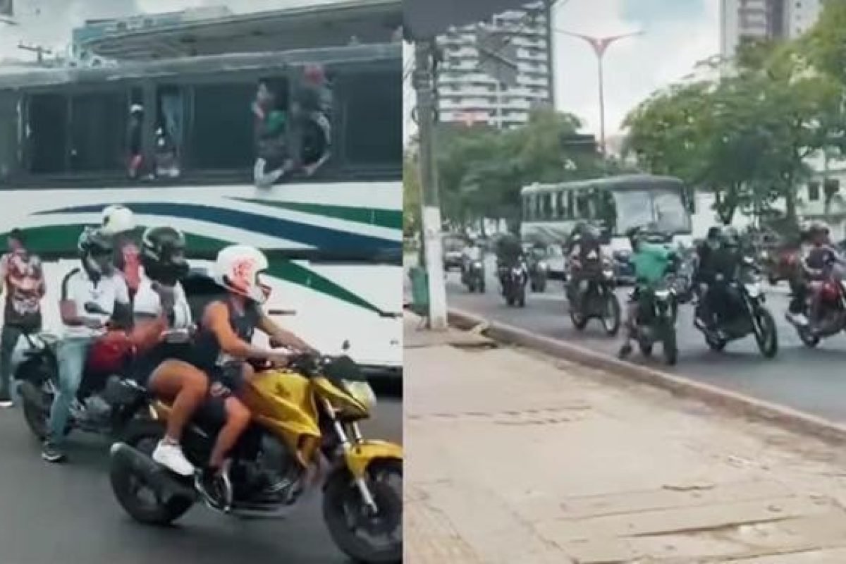 volta das 14h30, um ônibus que transportava integrantes de uma organizada do Rem