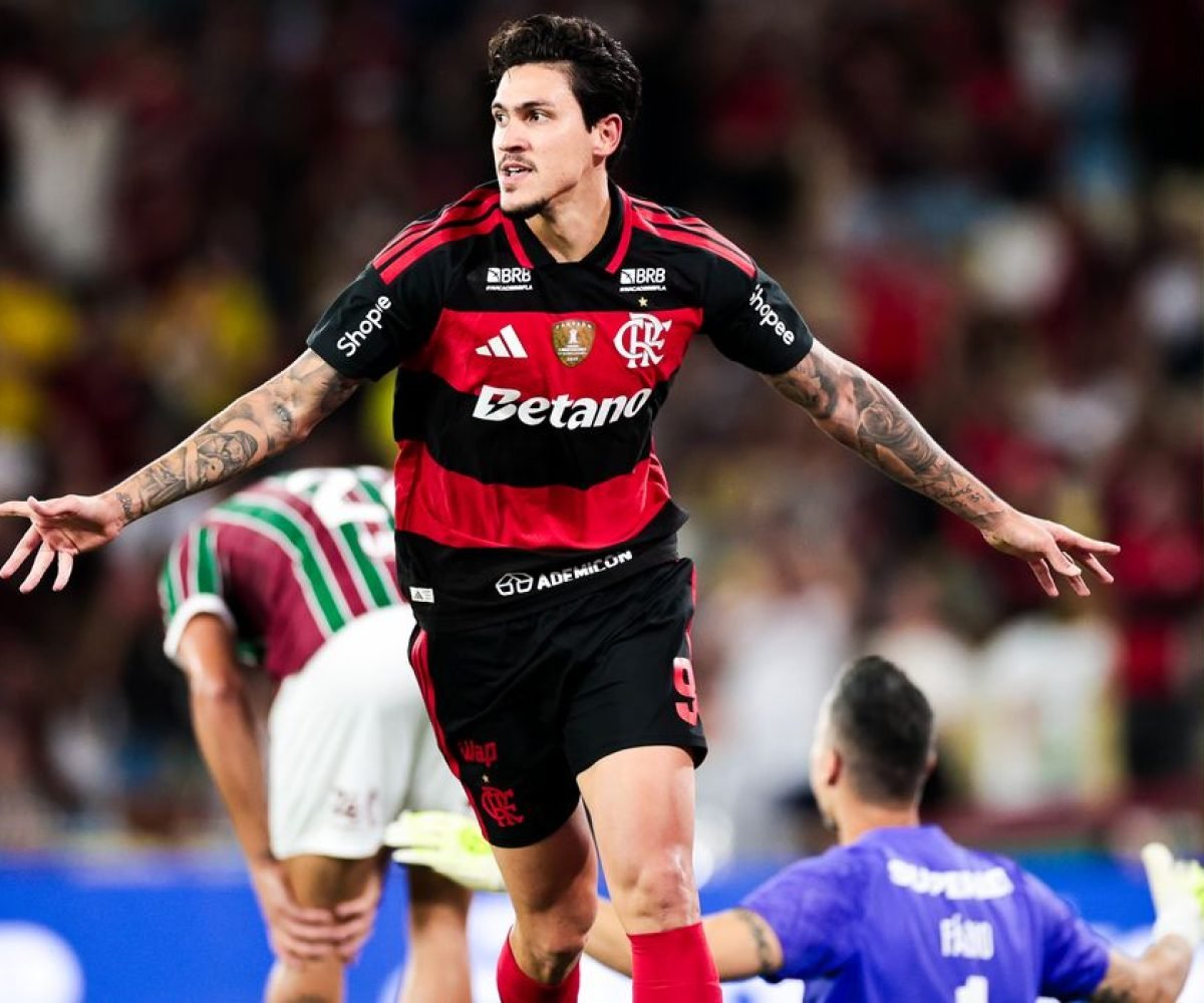 2 a 1, em noite inspirada dos atacantes Samuel Lino e Pedro, que construíram os