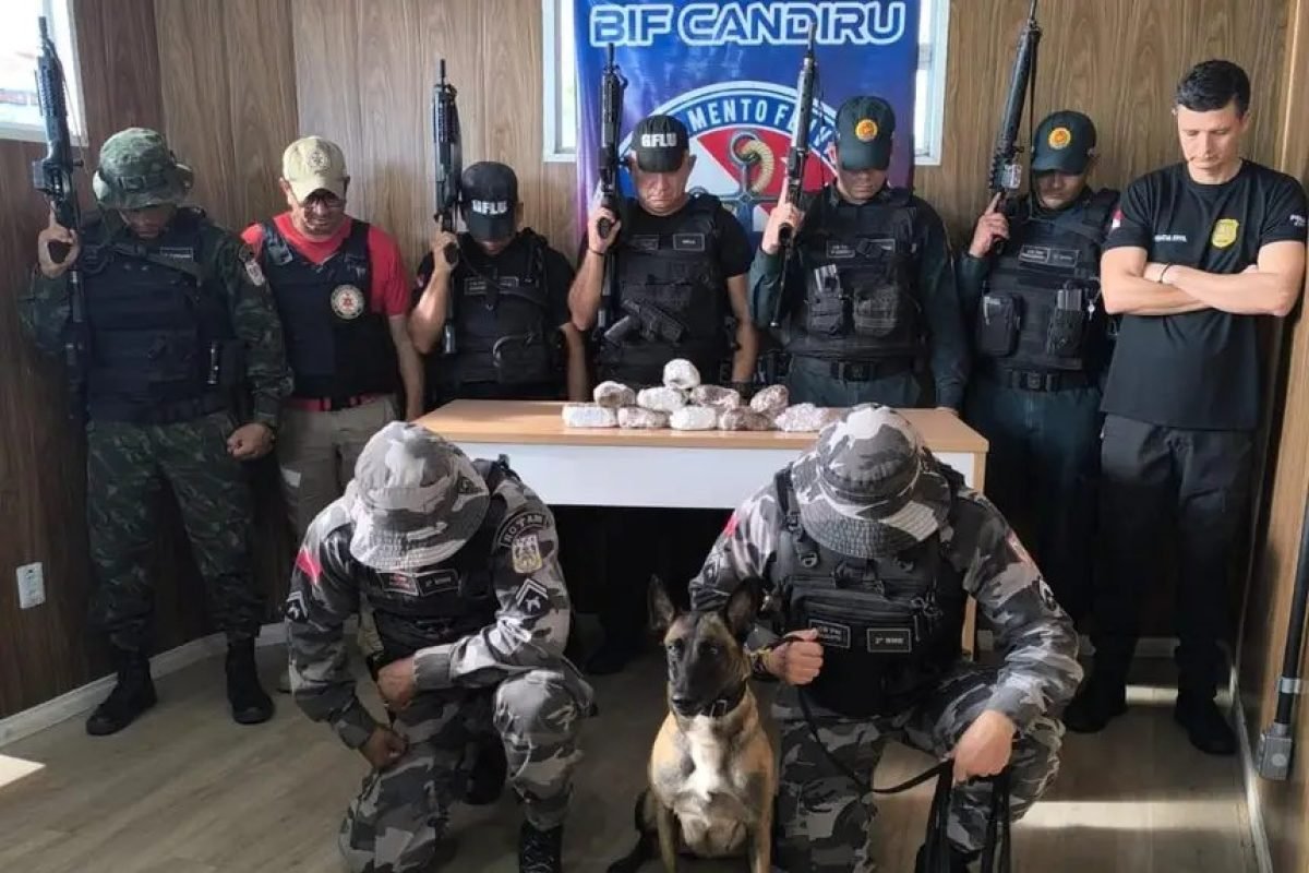 agentes da Base Integrada Candiru Agência Pará Drogas e antenas de internet fora