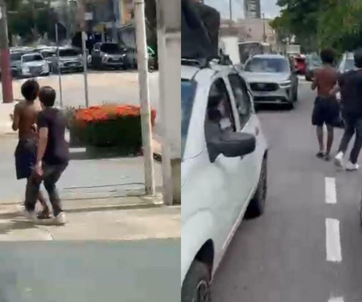 um aluno de uma universidade particular de Belém. Nas redes sociais, vídeos fora