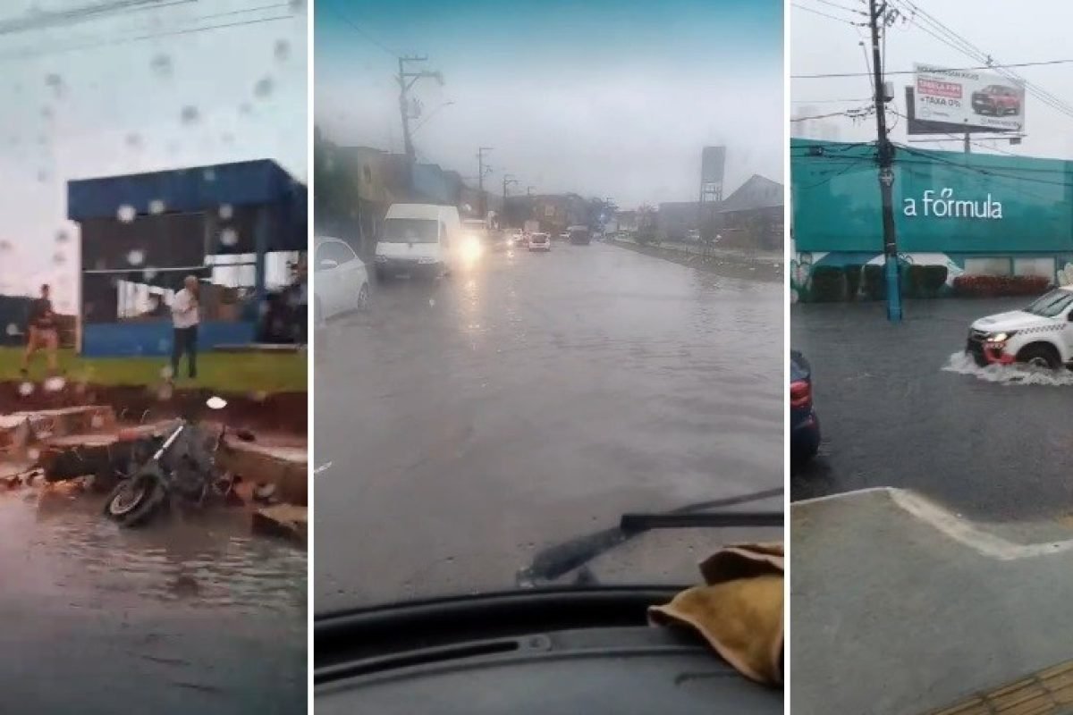 al, o muro de uma unidade do Assaí Atacadista desabou e atingiu motocicletas que
