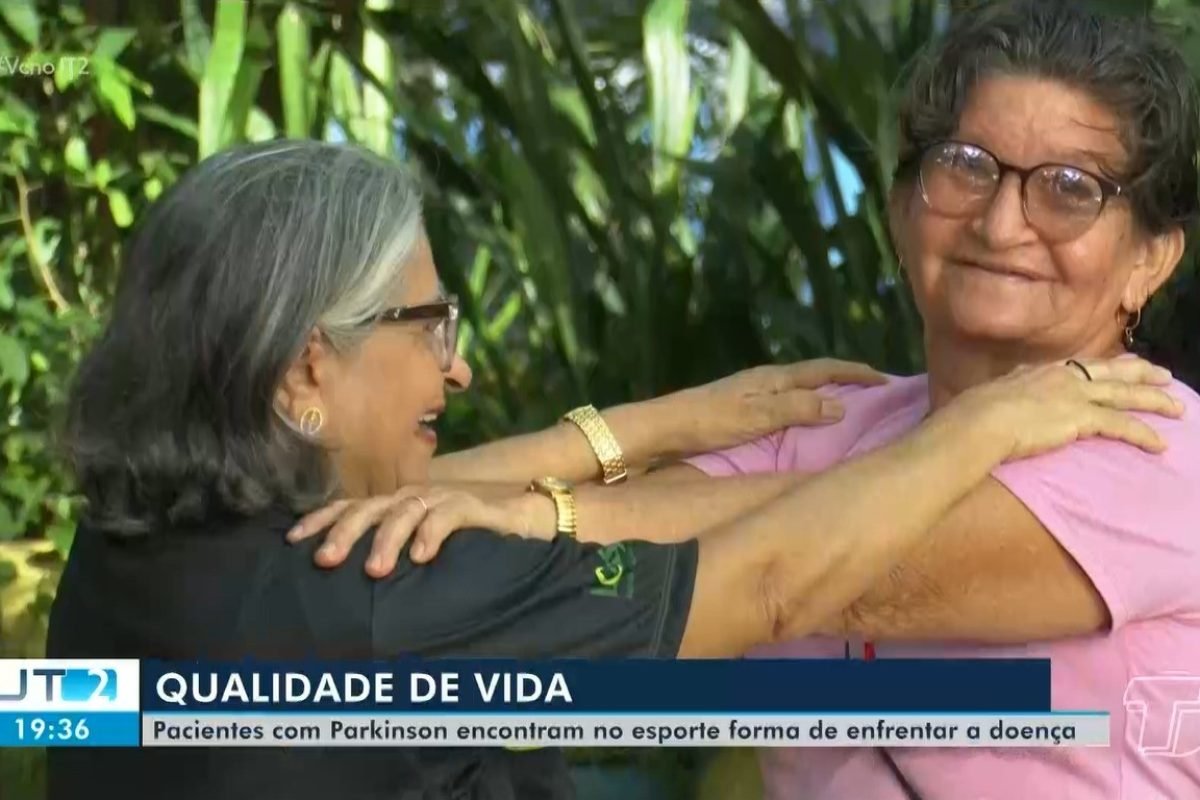 familiares e voluntários se reuniram para mostrar que o movimento é o melhor remédio para a qualidade de vida Reprodução/TV Tapaj