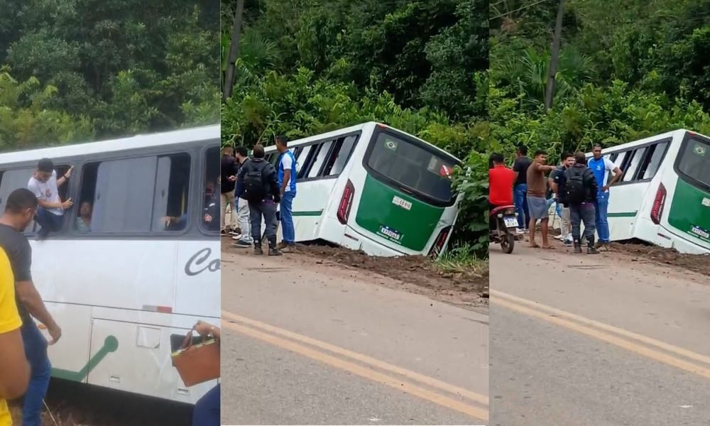 volta das 15h. O veículo fazia uma rota intermunicipal, com destino a Moju, e es