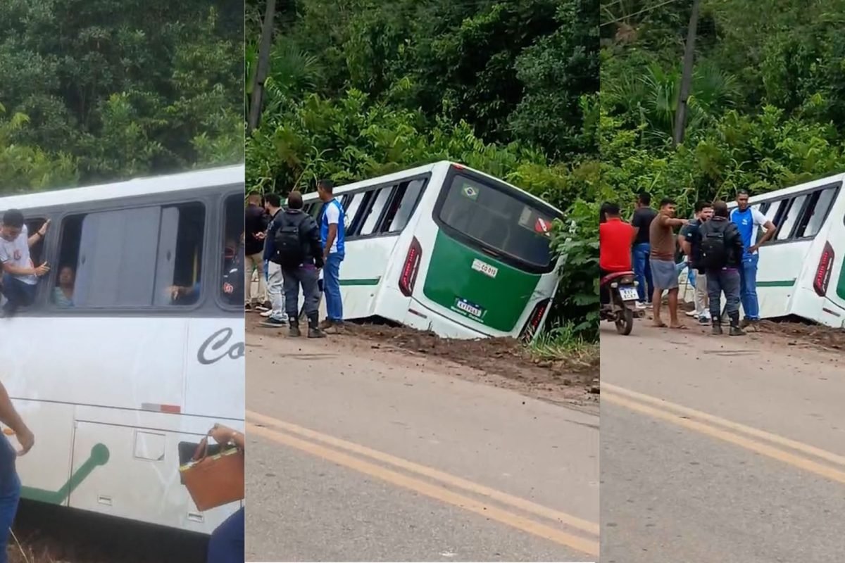 volta das 15h. O veículo fazia uma rota intermunicipal, com destino a Moju, e es