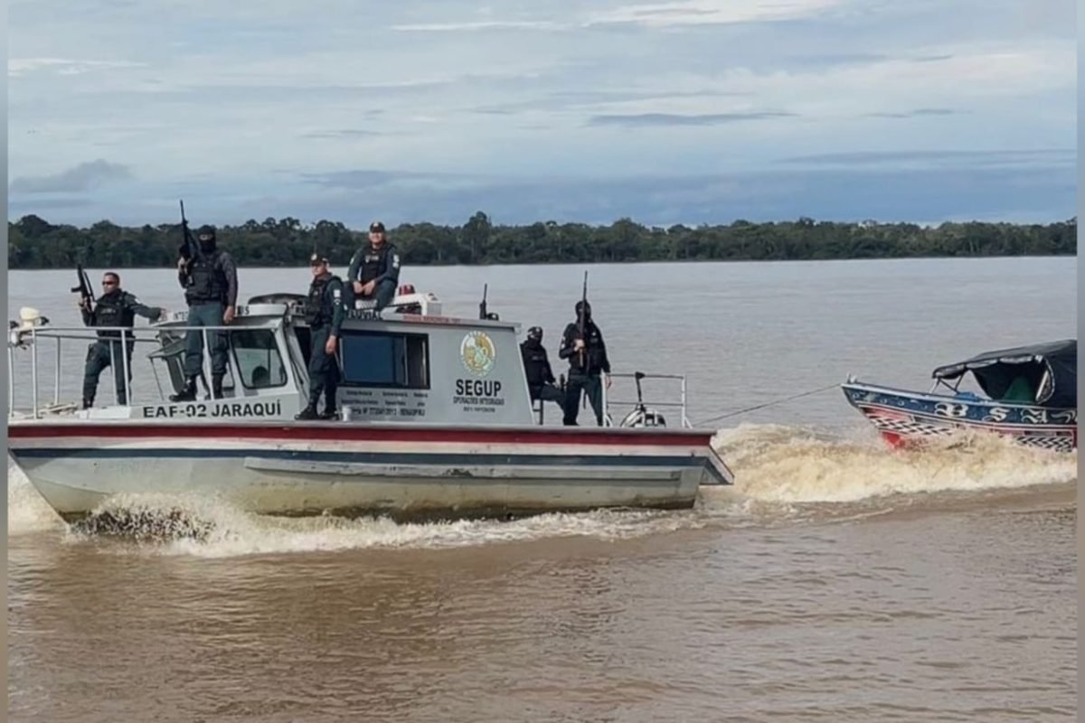 volta das 9h, durante um patrulhamento fluvial nas proximidades da comunidade de