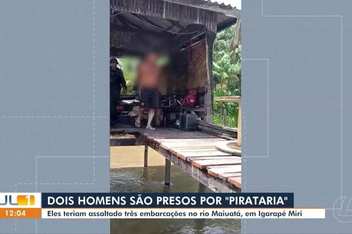 Suspeitos de serem piratas são presos por assaltos e embarcações