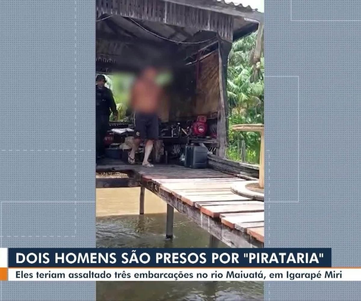 Suspeitos de serem piratas são presos por assaltos e embarcações