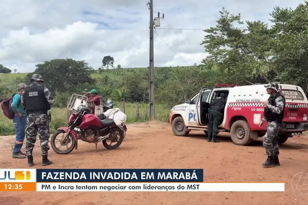 PM e Incra tentam negociar com MST após ocupação em Marabá