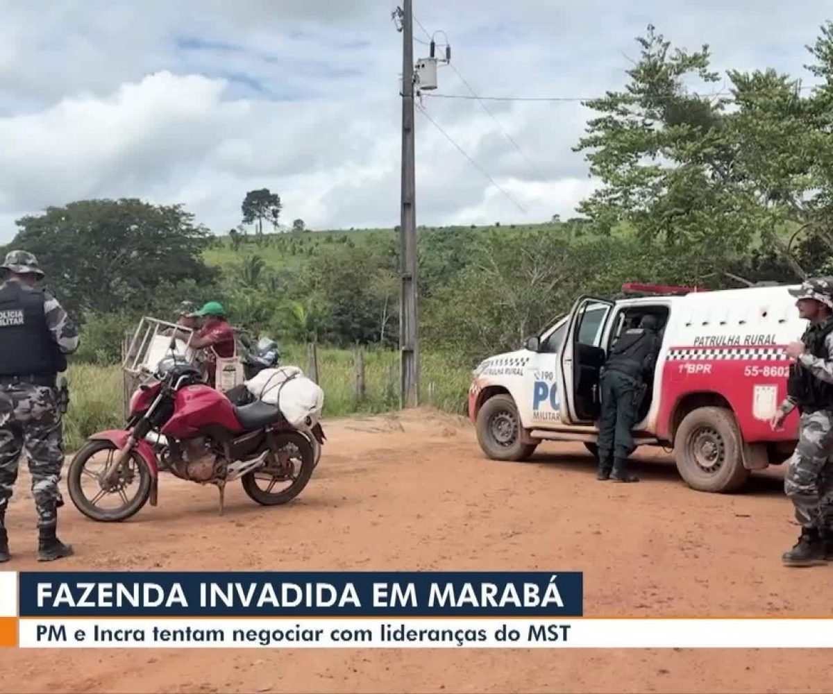 PM e Incra tentam negociar com MST após ocupação em Marabá