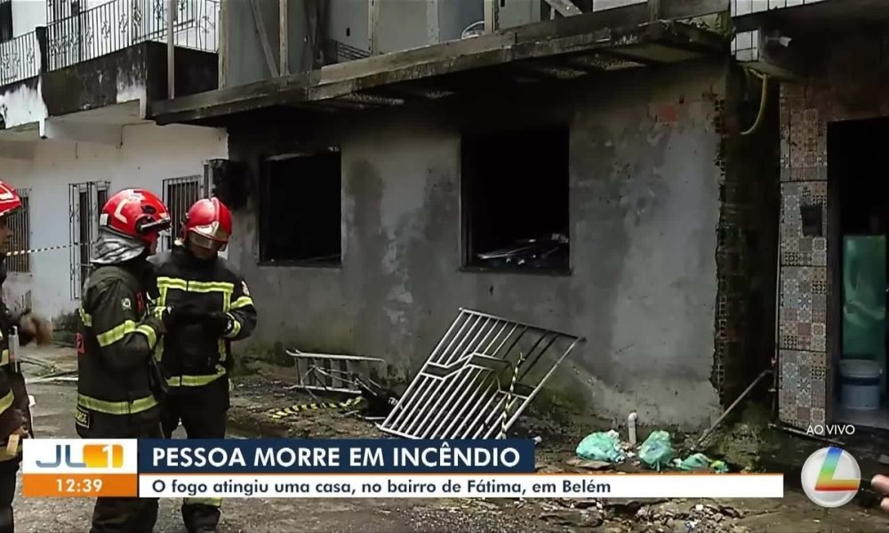 Incêndio termina com morte no bairro de Fátima, em Belém