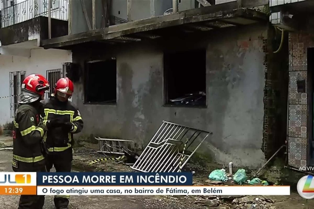 Incêndio termina com morte no bairro de Fátima, em Belém