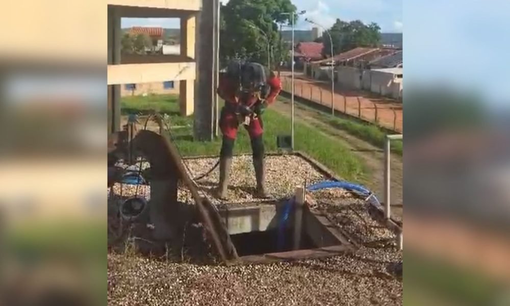 Limpeza foi realizada em reservatórios de água em Santarém Ascom/Divulgação