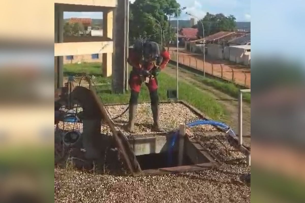 Limpeza foi realizada em reservatórios de água em Santarém Ascom/Divulgação