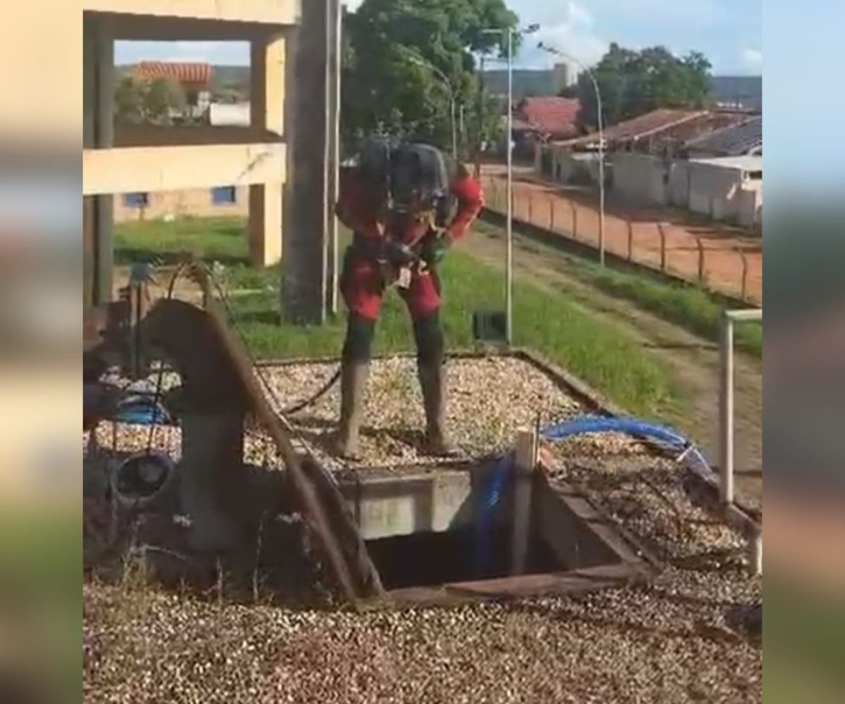 Limpeza foi realizada em reservatórios de água em Santarém Ascom/Divulgação