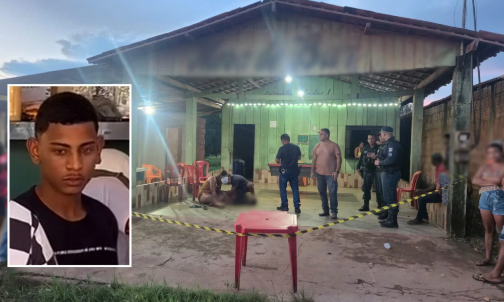 dois homens que estavam em uma motocicleta e fizeram vários disparos de arma de