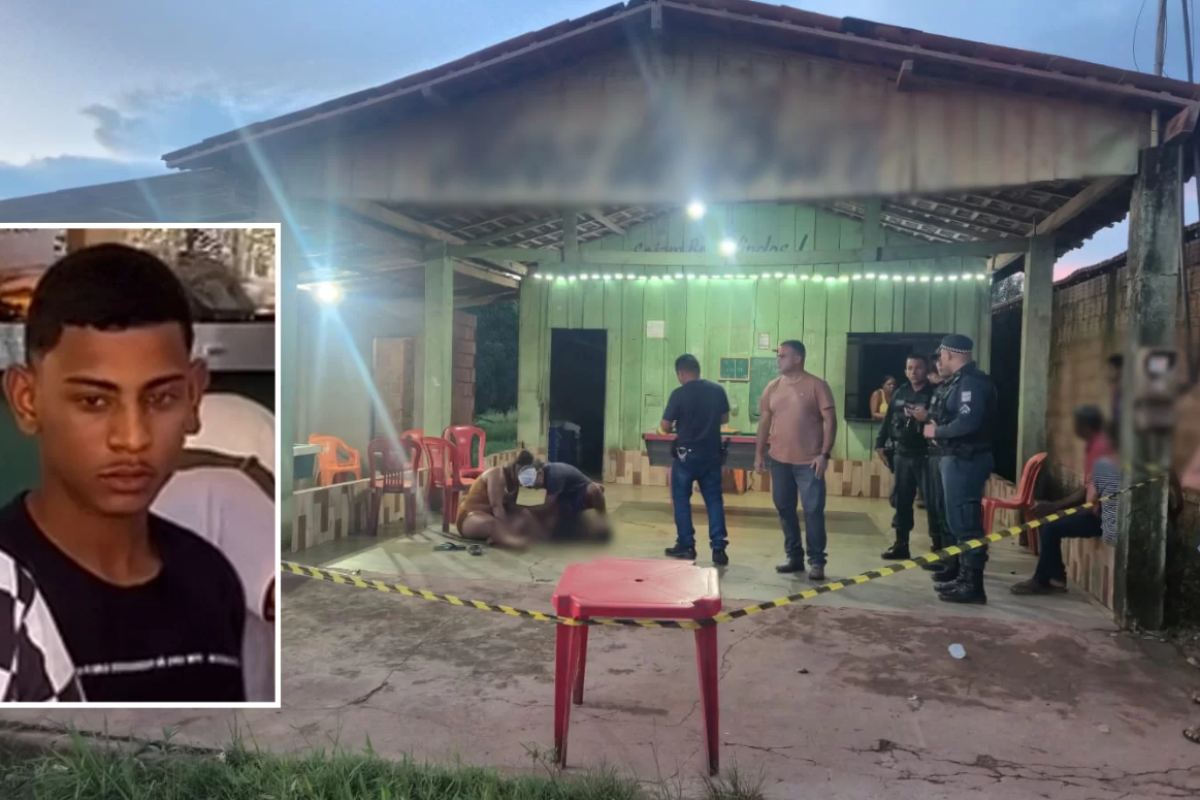 dois homens que estavam em uma motocicleta e fizeram vários disparos de arma de