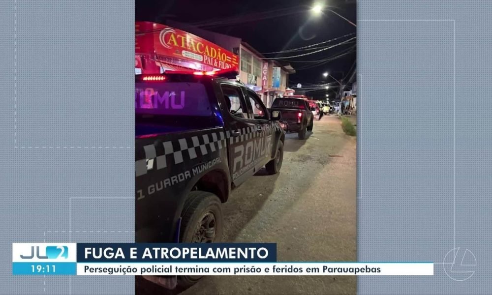 Perseguição policial termina em prisão e feridos em Parauapebas