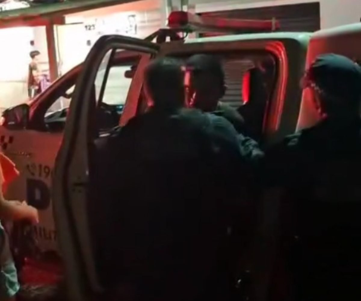 volta das 23h30 e foi atendida por uma guarnição que conduziu Claudecy Santos Ar