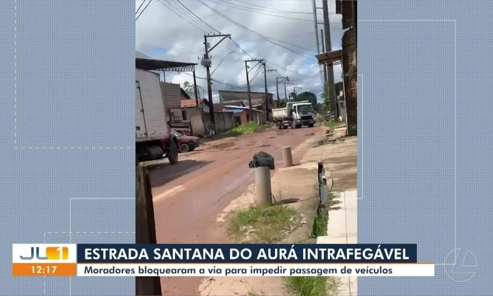 Moradores da estrada Santana do Aurá denunciam descaso na via, no bairro Águas Lindas