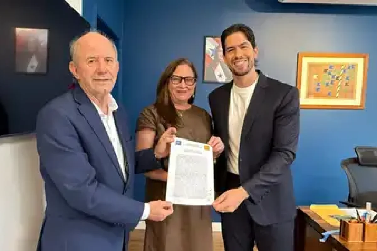 René Sousa (Sefa); secretária Semear, Carmem Fischer e presidente da FCP, Ygor Kahwage