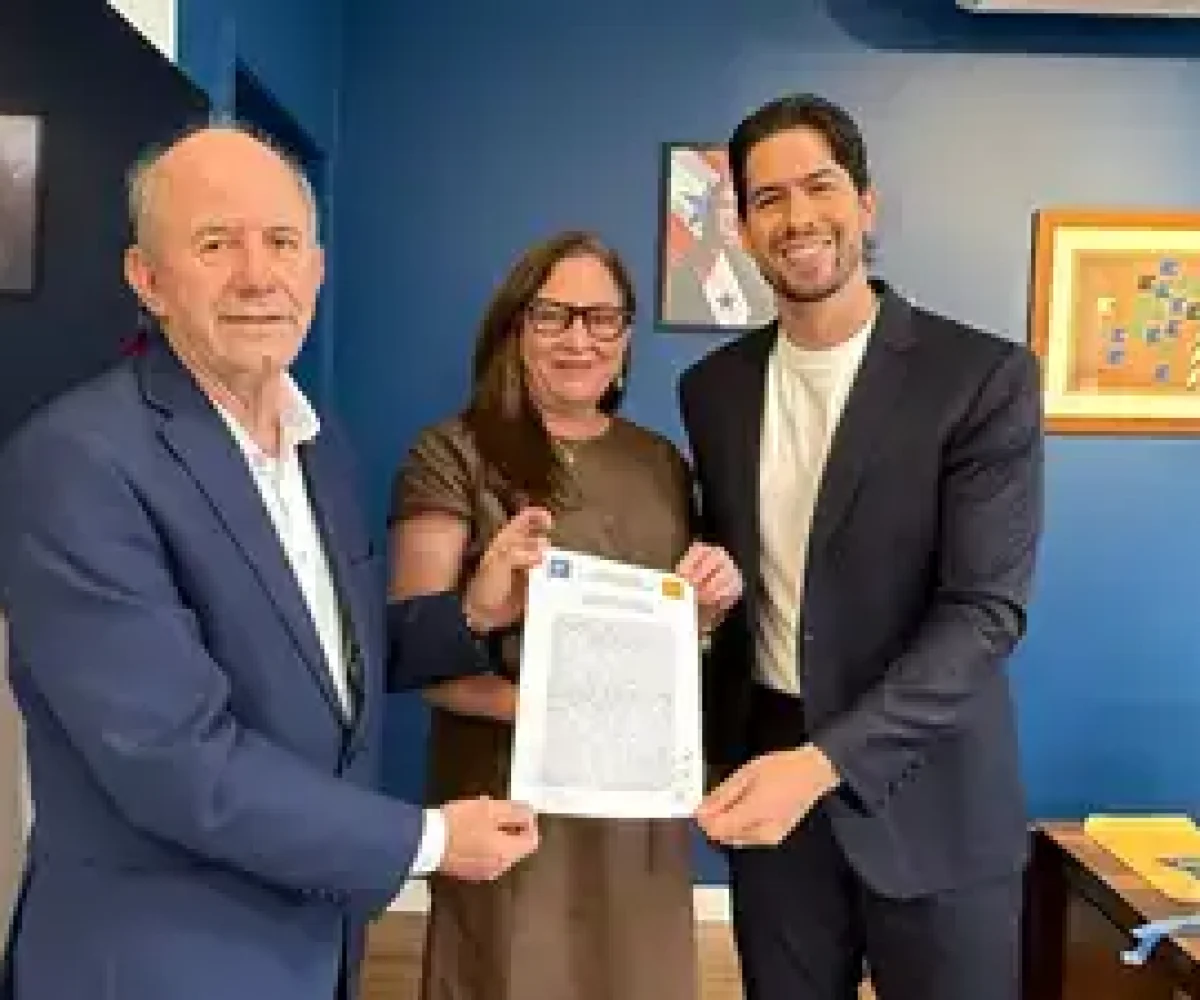 René Sousa (Sefa); secretária Semear, Carmem Fischer e presidente da FCP, Ygor Kahwage