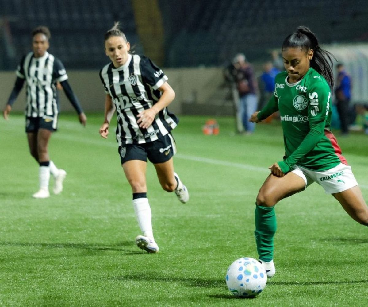 Goleada do Palmeiras feminino sobre Atlético-mg garante vice-liderança no Brasileirão a1