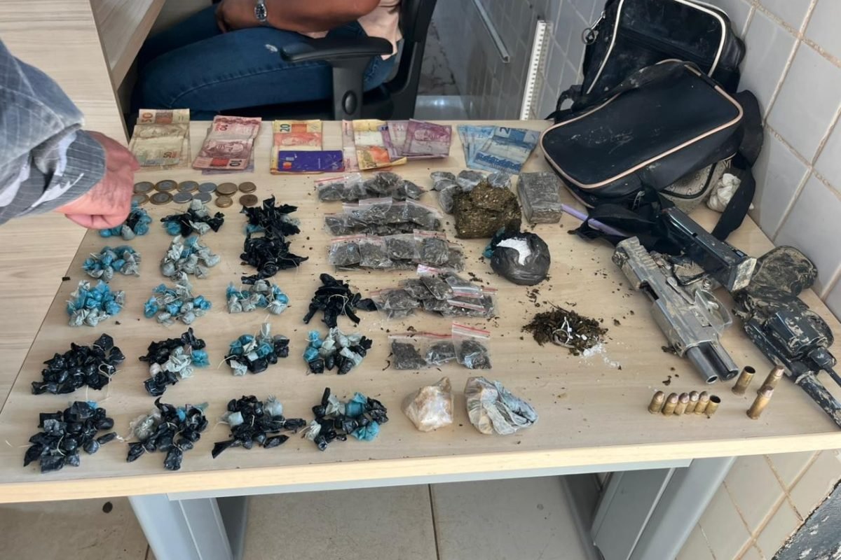 armas e drogas foram apreendidas em Marabá PM/Divulgação