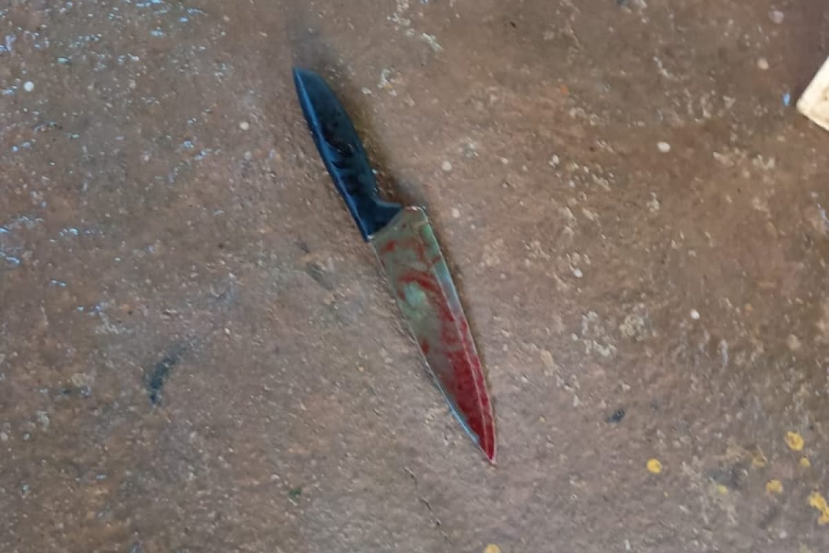 co”, foi encontrado morto, com marcas de golpes de faca, no interior de uma resi