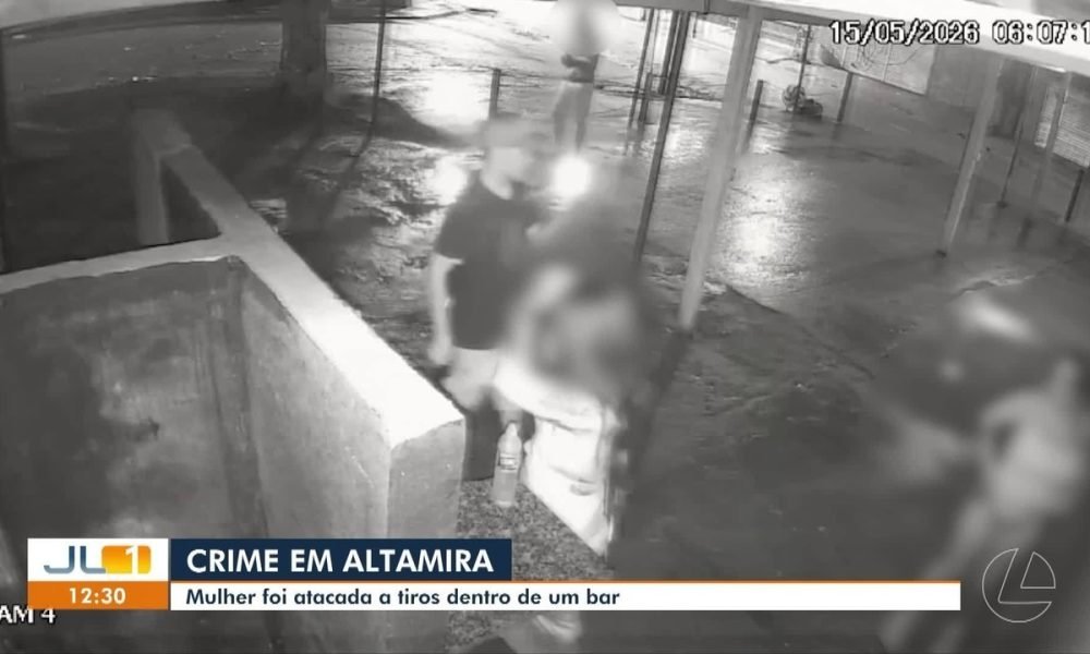 Mulher é atacada a tiros dentro de um bar, em Altamira
