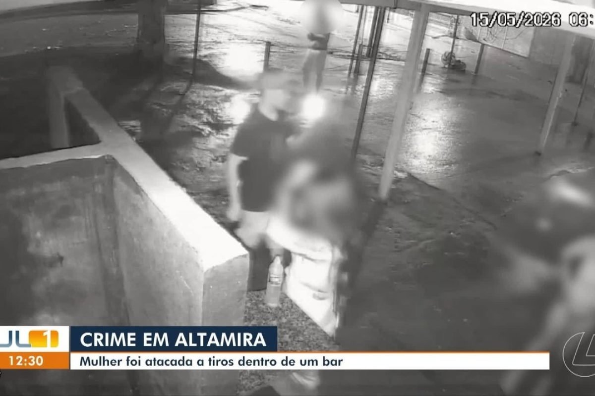 Mulher é atacada a tiros dentro de um bar, em Altamira