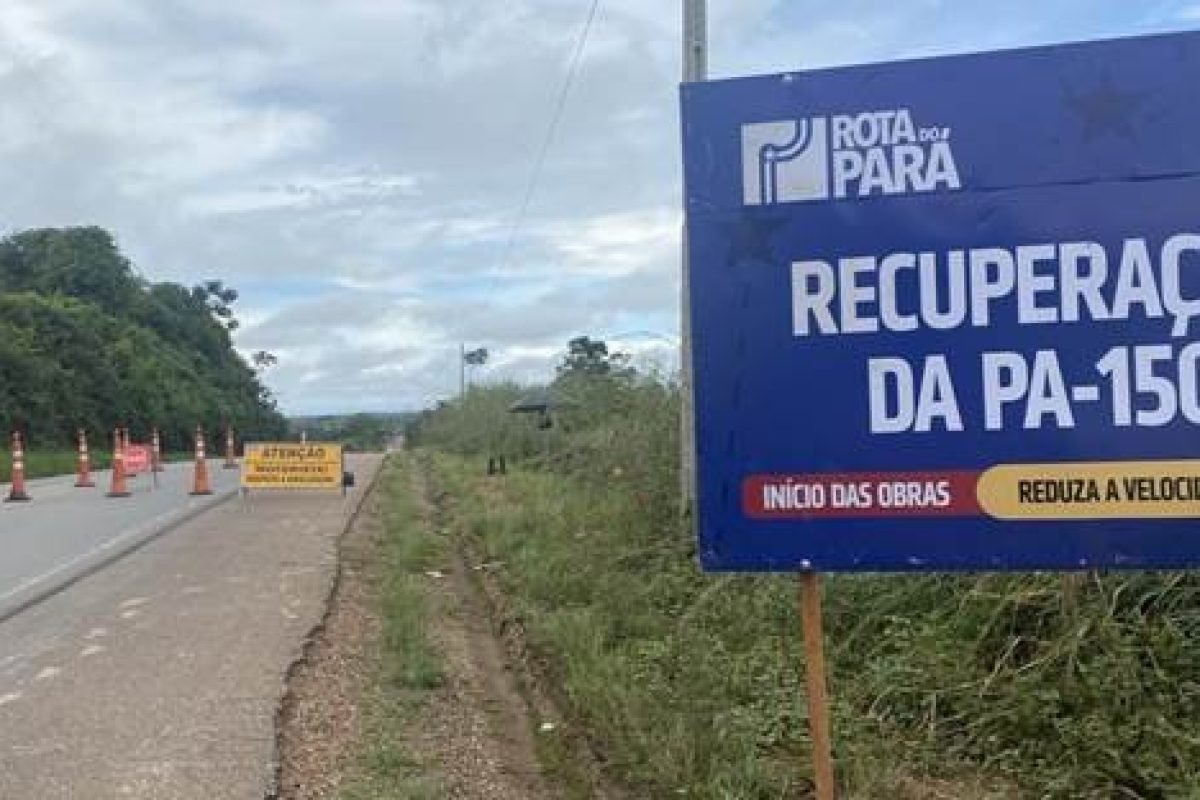 Obras de recuperação na Pa-150 avançam para modernizar logística no Pará